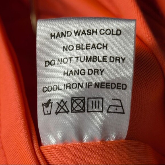 NWT Superdown Ariya Ruched Halter Mini Dress Neon Orange XXS NEW - Picture 10 of 10